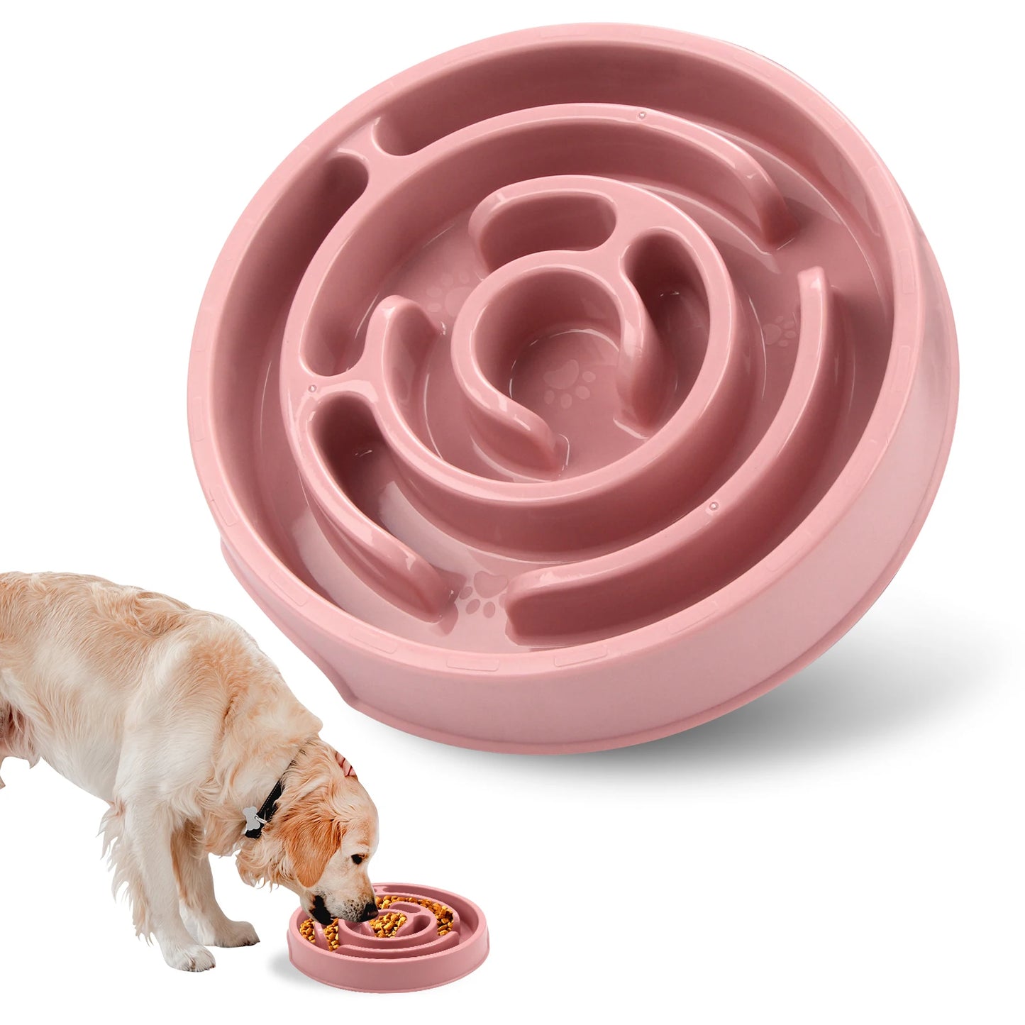 Mindful Slow Feeder Bowl – Anti-Gulping Bowl for Fast Eaters