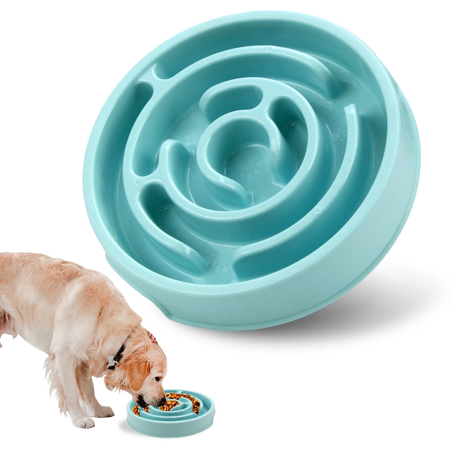 Mindful Slow Feeder Bowl – Anti-Gulping Bowl for Fast Eaters